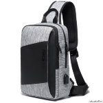 Однолямочный рюкзак BANGE BG22002 серый 9.7"