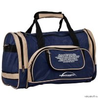 Спортивная сумка Polar 6065с Синий (бежевые вставки)
