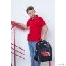 Рюкзак школьный GRIZZLY RAf-293-1 черный - красный