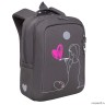 Рюкзак школьный GRIZZLY RG-366-3 серый