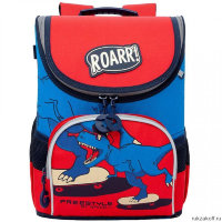 Рюкзак школьный Grizzly RAn-083-5 Красный/Синий
