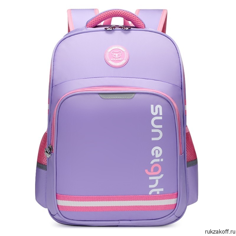 Рюкзак школьный Sun eight SE-2889 фиолетовый/розовый