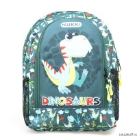 Дошкольный рюкзак NUKKI NKD8-B-3 зеленый dinosaurs