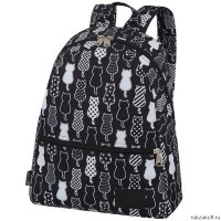 Рюкзак для девочки подростка Asgard Р-5732 Коты черно-белые