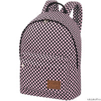Рюкзак для девочки подростка Asgard Р-5137П Клетка черно-розовая