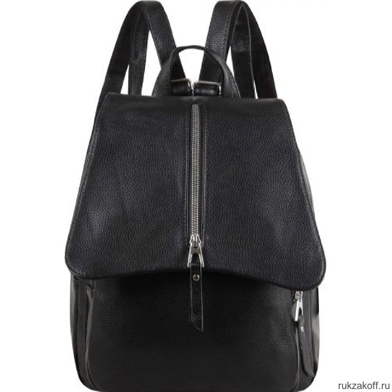 Кожаный рюкзак Monkking 0336 черный