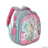 Рюкзак школьный Grizzly RA-979-4/3 (/3 серый - розовый)
