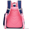 Рюкзак школьный в комплекте с пеналом Sun eight SE-2792 Тёмно-синий/Розовый