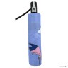UFLR0011-9 Зонт женский, облегченный автомат,3 сложения, эпонж голубой