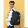 Рюкзак GRIZZLY RU-232-1 черный - желтый