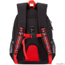 Рюкзак школьный Grizzly RB-152-3 черный - красный