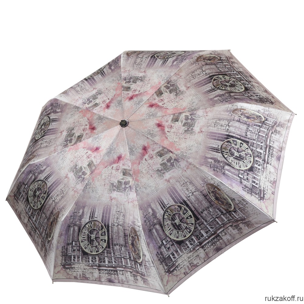 Женский зонт Fabretti S-20202-13 автомат, 3 сложения, сатин бежевый