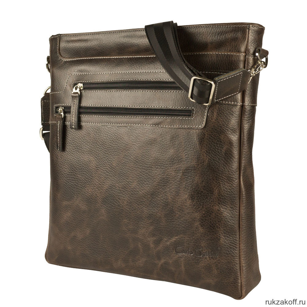 Кожаная мужская сумка Carlo Gattini Torreano brown