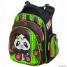 Школьный рюкзак-ранец Hummingbird черного цвета и ярким принтом для девочек