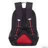 Рюкзак школьный GRIZZLY RB-355-2 черный - красный