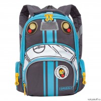 Детский рюкзак для мальчика Grizzly RS-992-11 серый - голубой