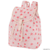 Рюкзак для девочки подростка Asgard Р-5591 Снежинки беж-красный
