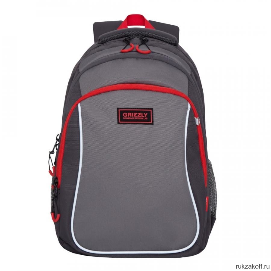 Рюкзак школьный Grizzly RB-052-1 Серый