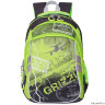Рюкзак школьный Grizzly RB-964-4 Чёрный/Салатовый