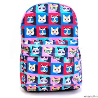 Рюкзак с кошками Hipster Cat (цветной)