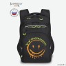Рюкзак школьный GRIZZLY RB-350-2/1 (/1 черный - оранжевый)