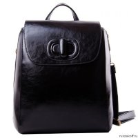 Кожаный рюкзак Monkking черный 14-0192
