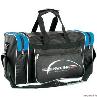 Спортивная сумка Polar 6009с Черный (голубые вставки)