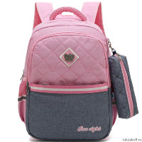 Школьный рюкзак Sun eight SE-2642 Розовый/Серый