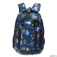 Рюкзак TORBER CLASS X 15,6'' чёрно-синий с рисунком "мячики"