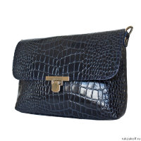 Кожаная женская сумка клатч Carlo Gattini Fiesco dark blue
