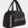Спортивная сумка Nukki NUK-SP-05 черный надпись