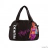 Спортивная сумка Nukki NUK-SP-07 черный, фиолетовый девочка