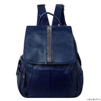 Кожаный рюкзак Monkking тал-560 Синий