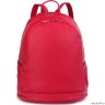 Женский кожаный рюкзак Orsoro d-447 красный