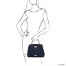 TL Bag - Женская сумка из мягкой кожи (Темно-синий)