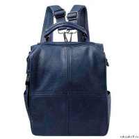Кожаный рюкзак Monkking тал-6012 Синий