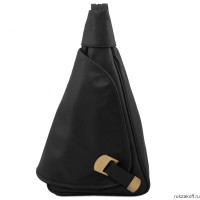 Однолямочный рюкзак Tuscany Leather HANOI Черный