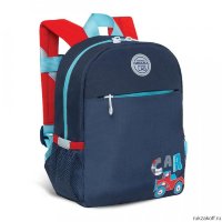 Детский рюкзак для мальчика Grizzly RK-177-7 синий - красный