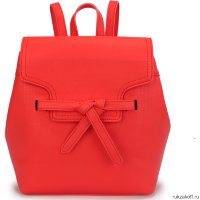 Женский кожаный рюкзак Orsoro d-432 оранжевый