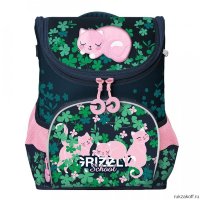 Рюкзак школьный Grizzly RAn-082-4 Тёмно-синий