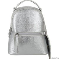 Кожаный рюкзак Monkking 0648 серебро