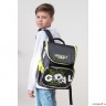 Рюкзак школьный GRIZZLY RAl-295-1 черный - салатовый