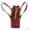 Aura - Женская кожаная сумка на молнии (Bordeaux)
