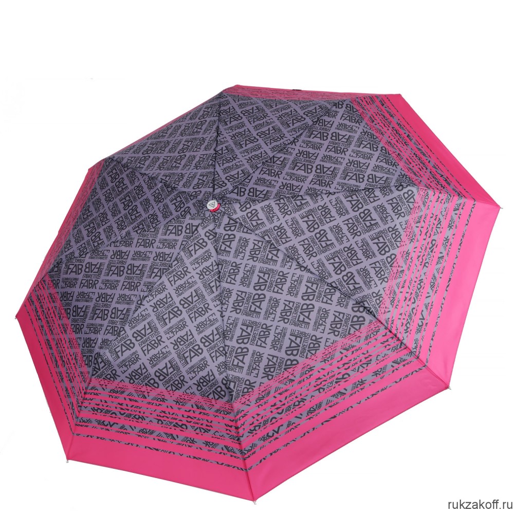 Женский зонт Fabretti UFLR0005-5 Зоблегченный автомат, 3 сложения, эпонж розовый