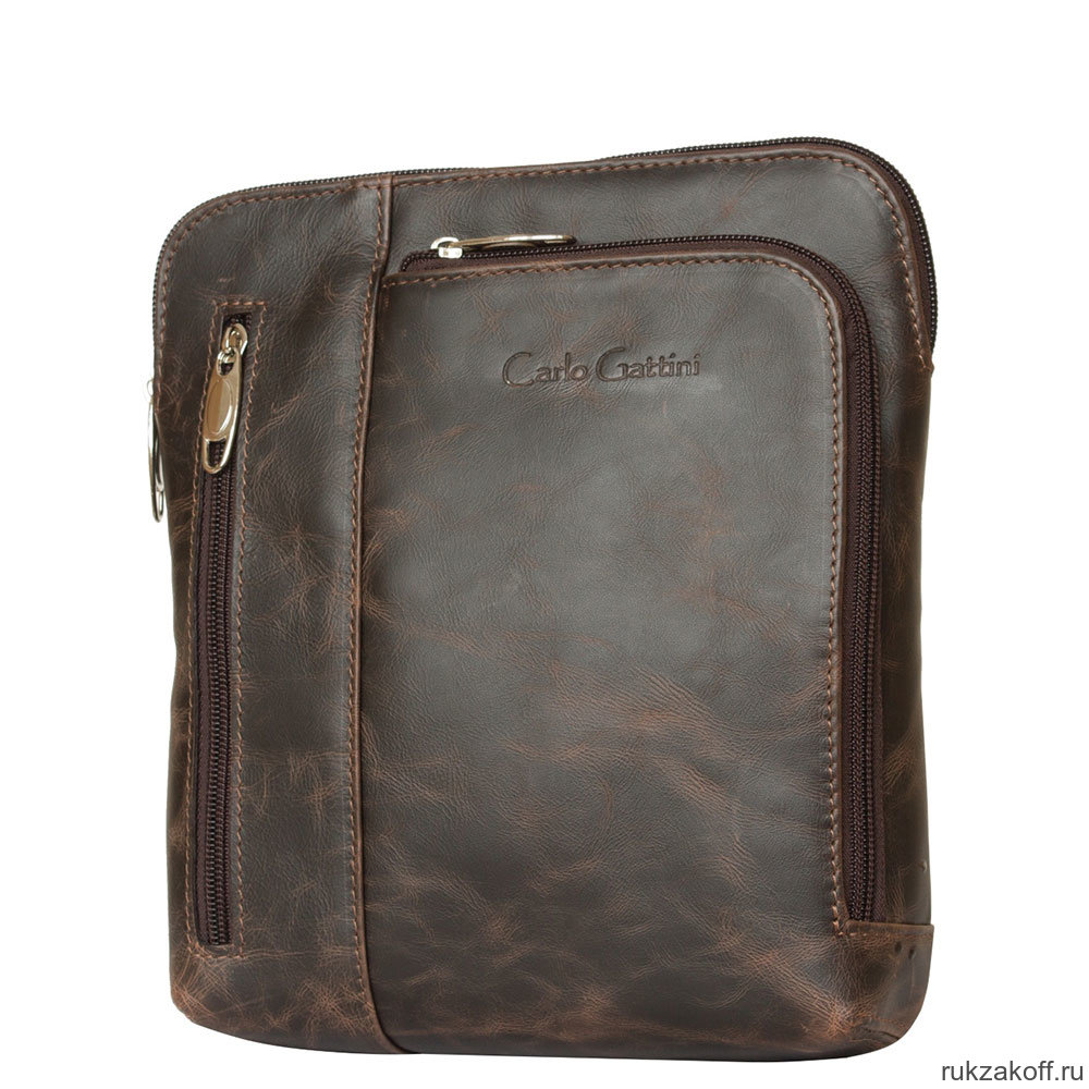 Кожаная мужская сумка Carlo Gattini Casella brown 5020-02