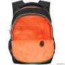 Рюкзак школьный Grizzly RB-150-1 черный - оранжевый