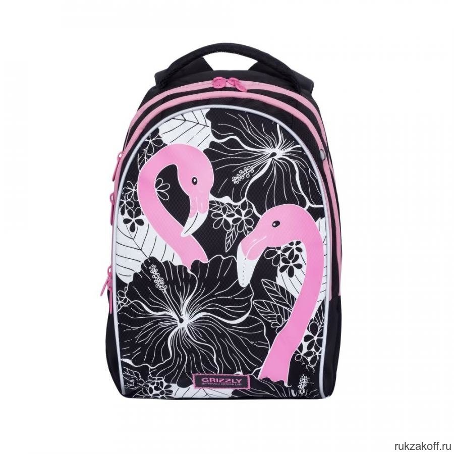 Рюкзак школьный Grizzly RG-967-1 Фламинго