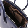 Elettra - Женская кожаная сумка (Темно-синий)