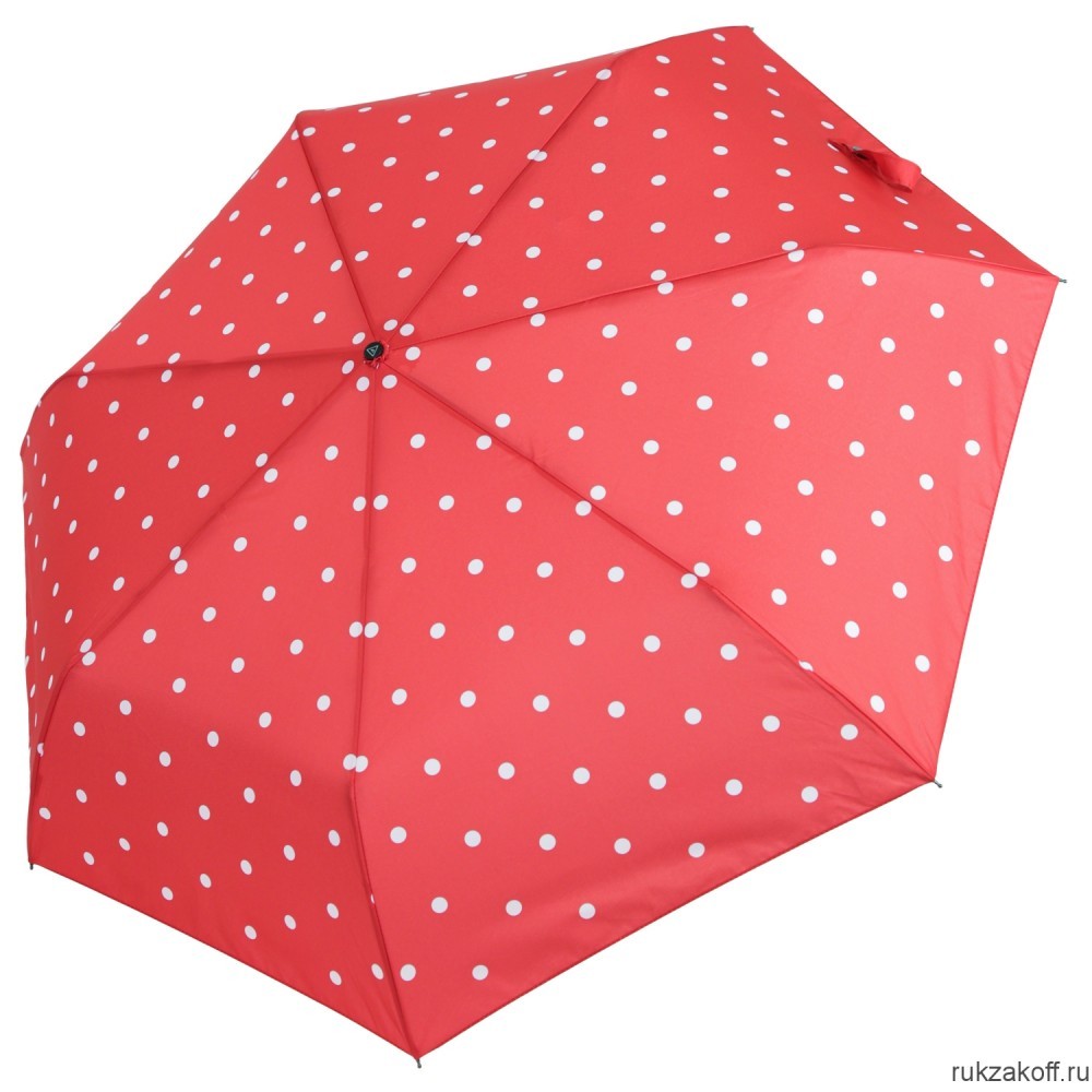 Женский зонт Fabretti UFR0005-4 автомат, 3 сложения, эпонж красный