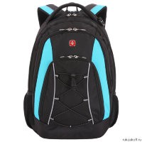 Рюкзак WENGER со светоотражающими элементами (черный/синий)